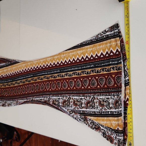 Eye Candy Pants Womens Size S  Boho Floral Bell Flare Stretch Bohemian 70s - Picture 10 of 10